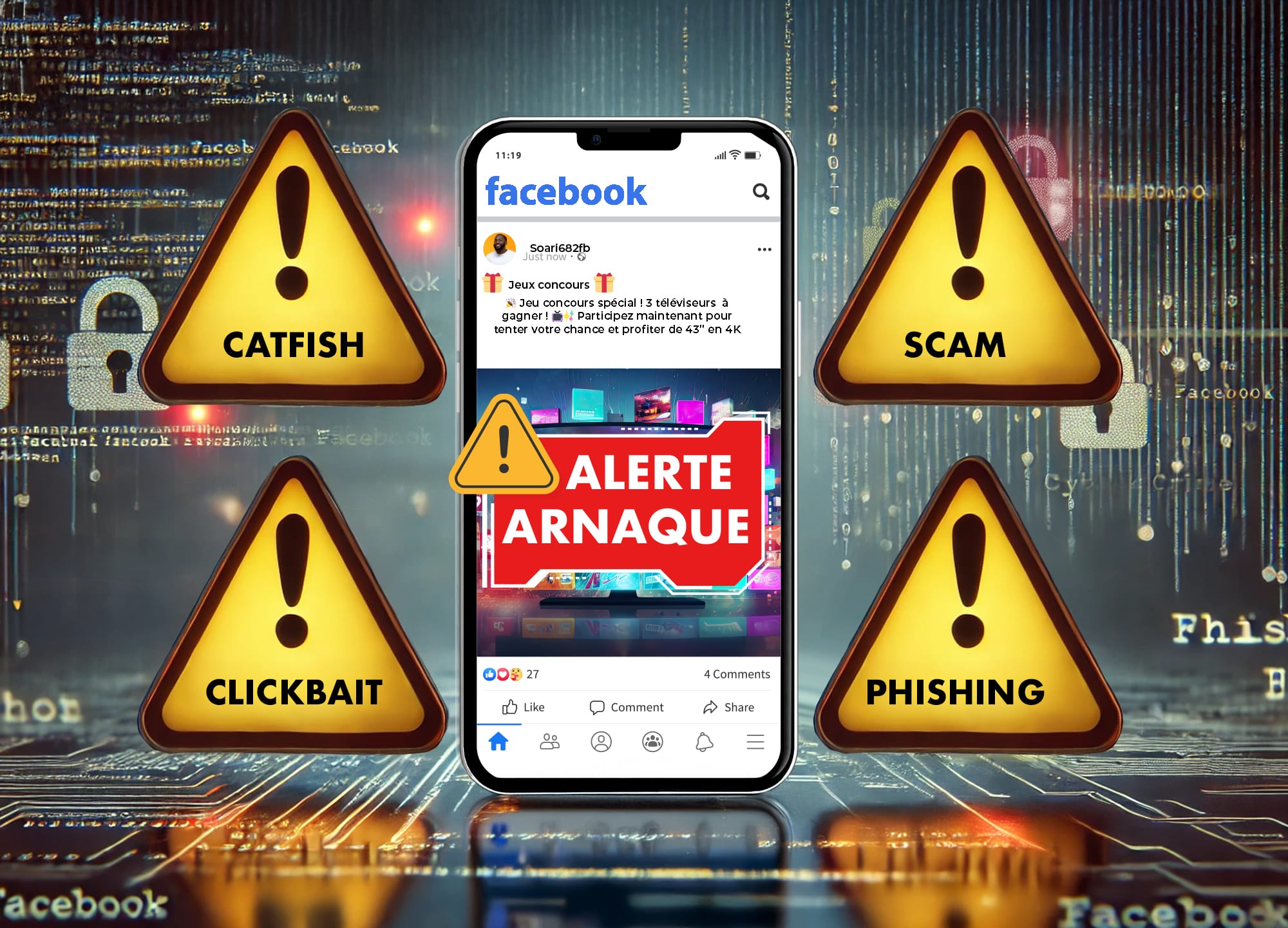 Quatre types d’arnaques sur Facebook et comment les éviter